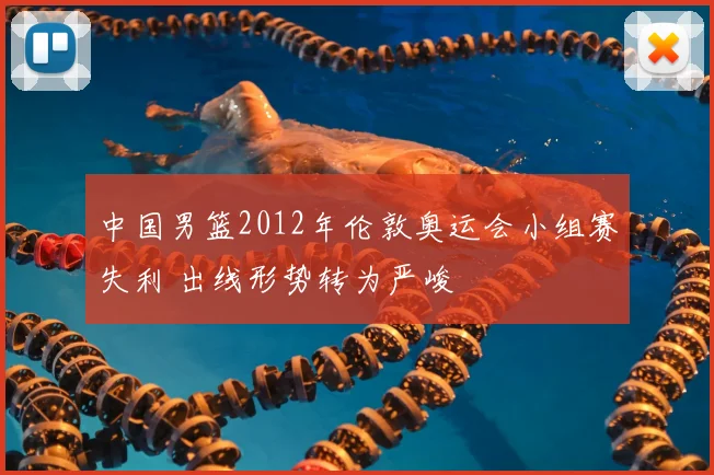 中国男篮2012年伦敦奥运会小组赛失利 出线形势转为严峻